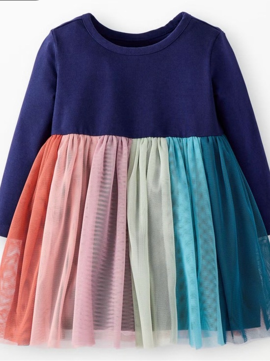 Hanna Andersson Other - Hanna Andersson Long Sleeve Tulle Rainbow Dress 3T — Brand New